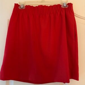 J.Crew Factory Red Sidewalk Mini Skirt